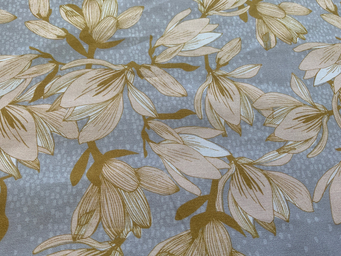 golden-beach-flower-fabric-dashwood-studios-cotton