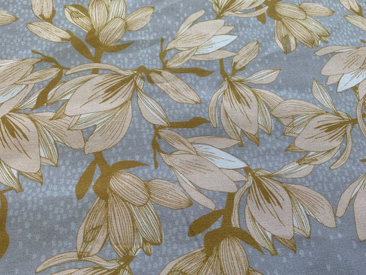 golden-beach-flower-fabric-dashwood-studios-cotton