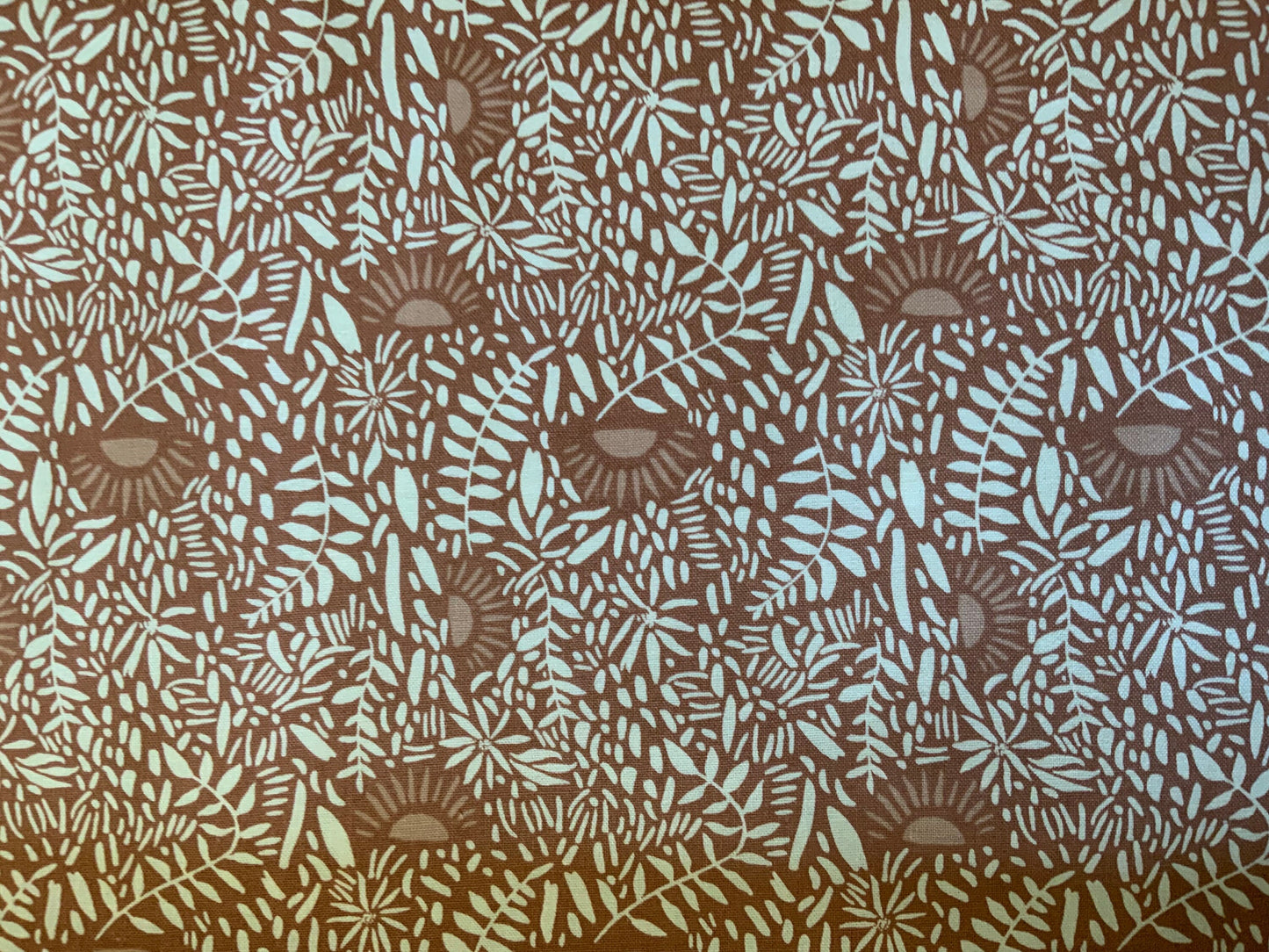 floral-cotton-fabric-pink-plants-half-suns-print