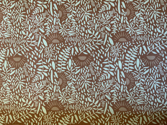 floral-cotton-fabric-pink-plants-half-suns-print