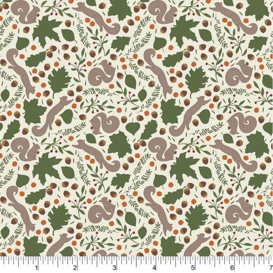 squirrels-cotton-fabric-autumn-leaves-acorns-print