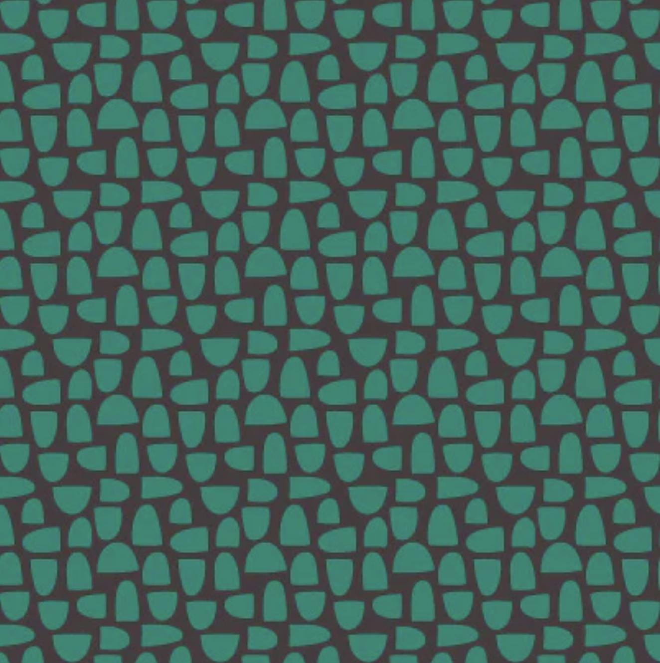 chicken-scratch-teal-fabric-coop-door-cotton-42-44-wide