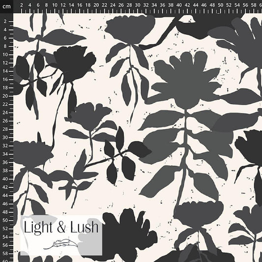 Viscose Black Floral