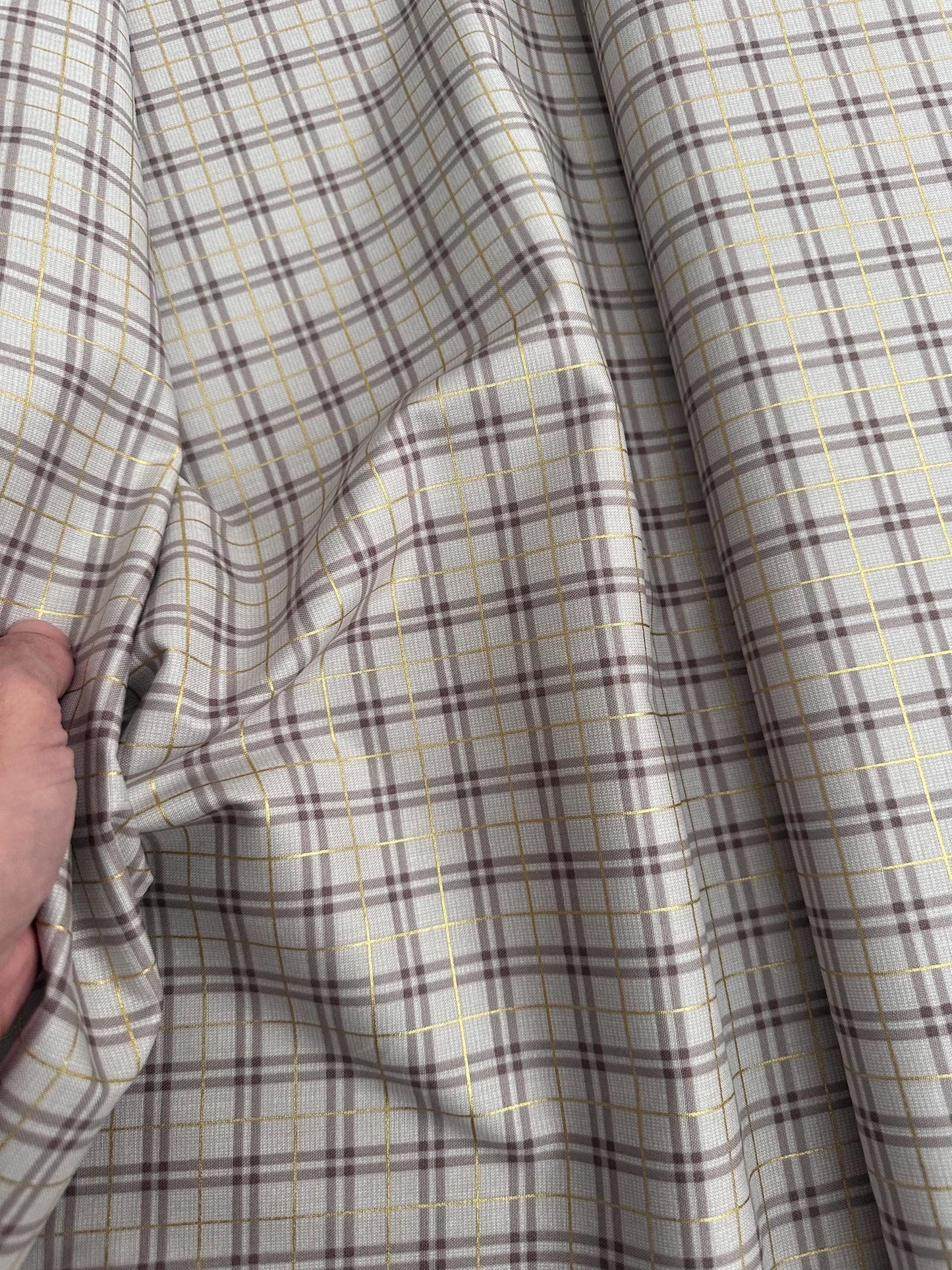 winter-dreams-gingham-taupe-gold-metallic-figo-fabrics-christmas-plaid