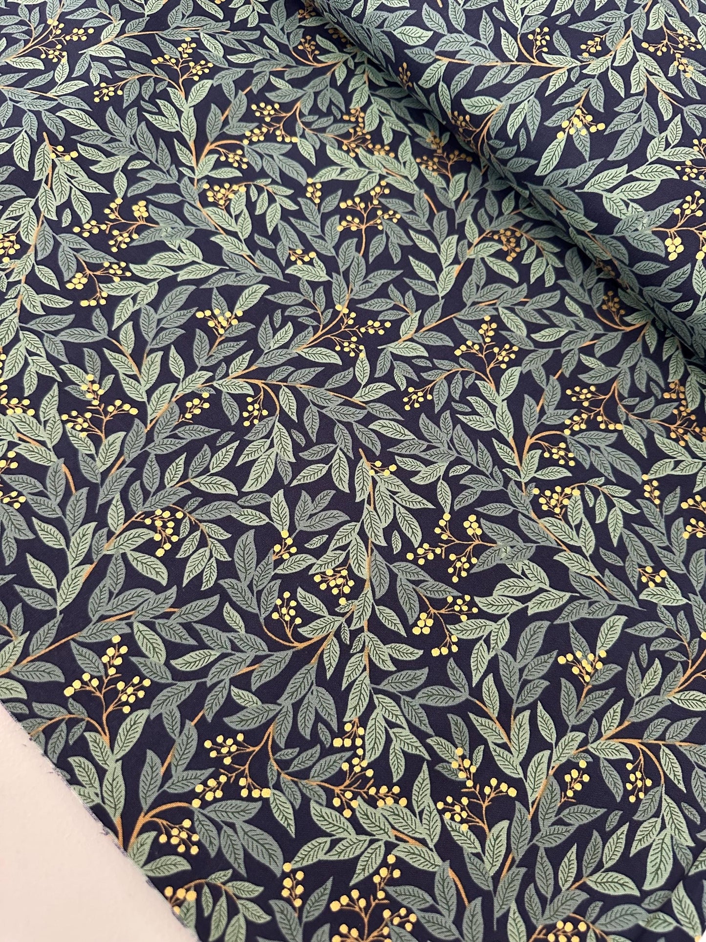 christmas-fabric-rifle-paper-co-holiday-classics-greenery-mistletoe-berry-gold