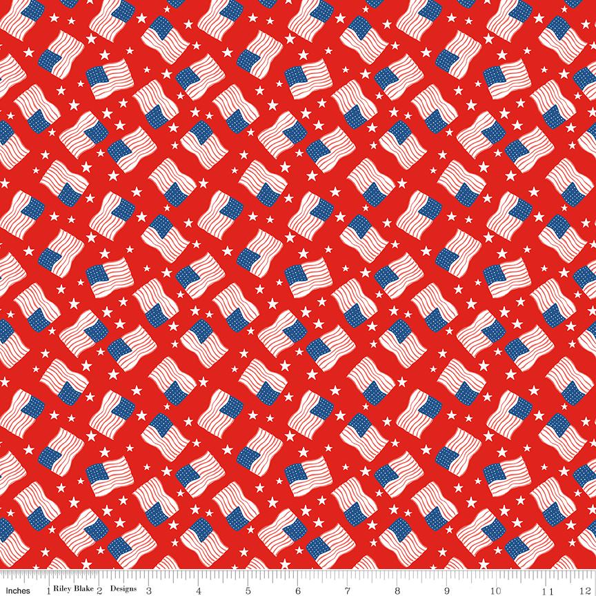 Firecracker Flags Red Hen