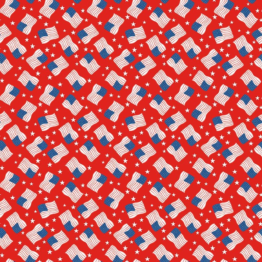 Firecracker Flags Red Hen