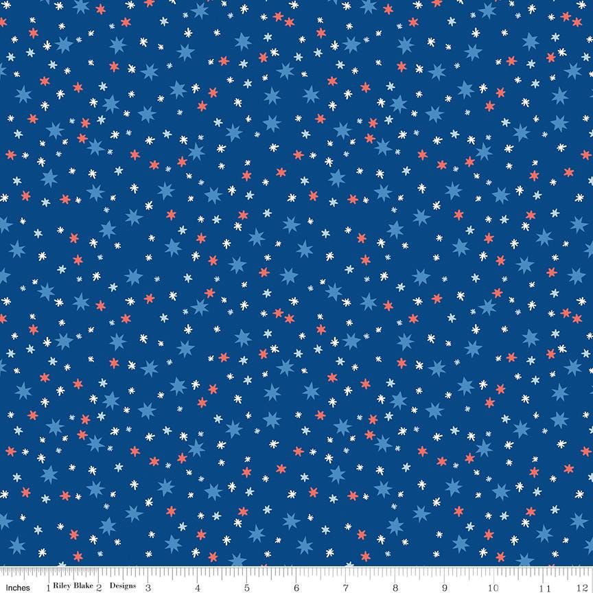 Firecracker Stars Blue