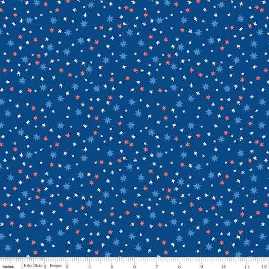 Firecracker Stars Blue