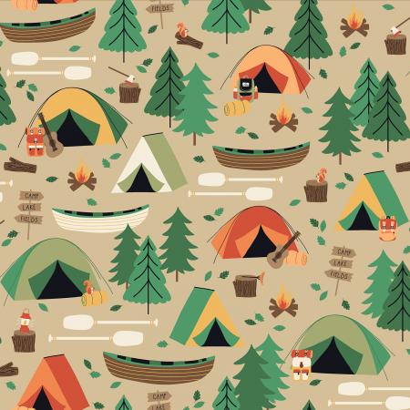 Campground - Bark Fabric