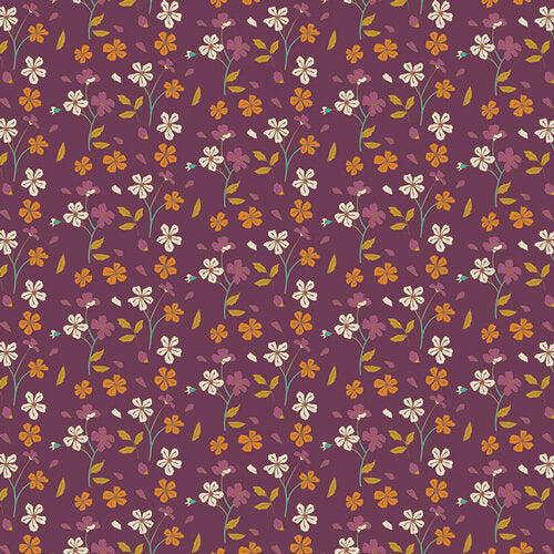 Autumn Vibes Cozy Ditzy Plum