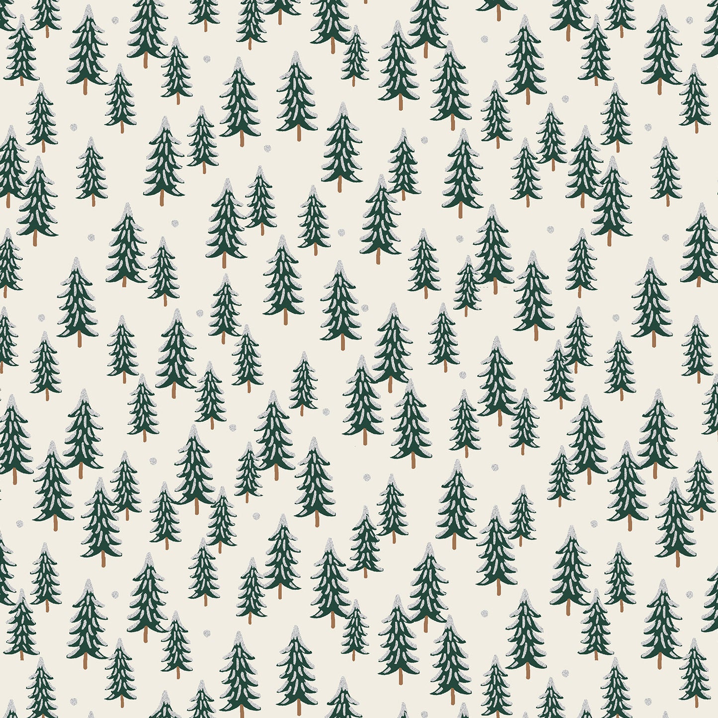 Holiday Classics Fir Trees Silver